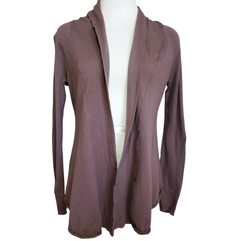 Anthropologie MOTH Cardigan Brown Womens S Soft Comfy Y2K Girly Classic Sweater